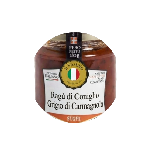Ragù di Coniglio Grigio di Carmagnola - 180 gr